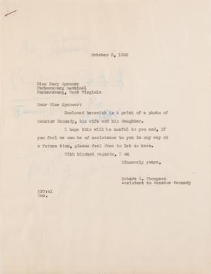 Lot #102 John F. Kennedy (3) Typed Letters from His Massachusetts Senate Office - Image 3