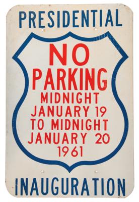 Lot #90 John F. Kennedy Presidential Inauguration Street Sign - Image 1