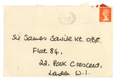 Lot #258 Princess Diana Hand-Addressed Mailing