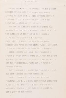 Lot #111 Kennedy Assassination: Dow Jones Ticker Tape from November 22, 1963 - Image 7