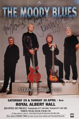 Lot #541 Moody Blues Signed Concert Poster - Image 1