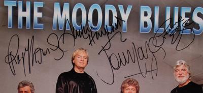 Lot #541 Moody Blues Signed Concert Poster - Image 2