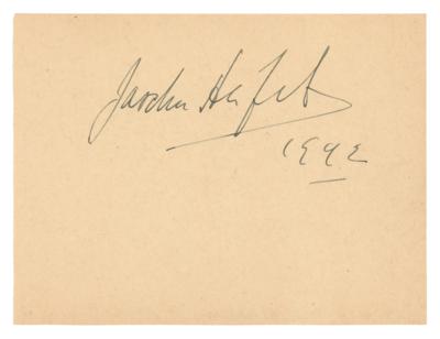 Lot #510 Jascha Heifetz Signature