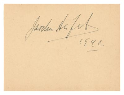 Lot #510 Jascha Heifetz Signature - Image 1