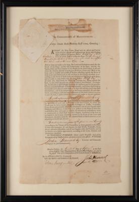 Lot #155 John Hancock War-Dated Document Signed as Governor of Massachusetts - Image 3