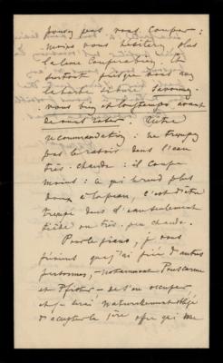 Lot #509 Henri Duparc Autograph Letter Signed - Image 2