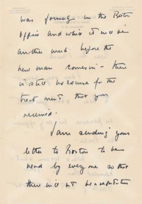 Lot #79 John F. Kennedy 1951 Autograph Letter Signed Apologizing to Constituent - Image 3