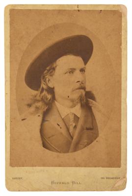 Lot #195 William F. 'Buffalo Bill' Cody Autograph Letter Signed and Cabinet Photo - Image 3