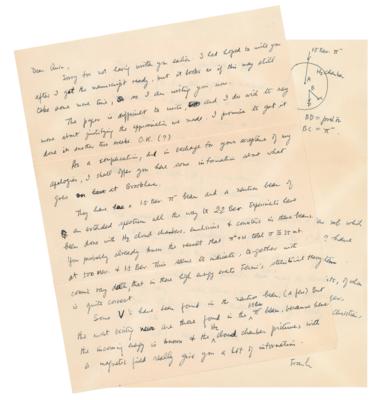 Lot #190 Yang Chen-Ning Autograph Letter Signed on Physics - Image 1