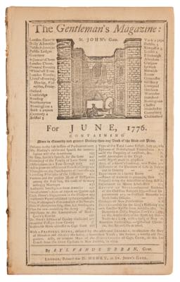 Lot #64 George Washington: The Gentleman's Magazine (June 1776) - Image 1