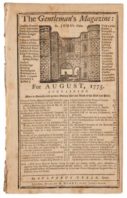 Lot #65 George Washington: The Gentleman's Magazine (August 1775) - Image 1