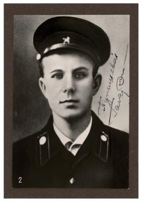 Lot #363 Yuri Gagarin Signed Photograph - Image 1