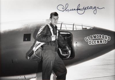 Lot #317 Chuck Yeager Signed Photograph