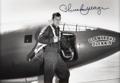 Lot #317 Chuck Yeager Signed Photograph - Image 1