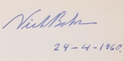 Lot #205 Niels Bohr Signed 'Pictorial Biography' Book - Image 2