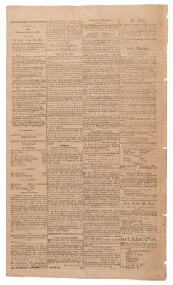 Lot #42 Thomas Jefferson Election Newspaper: The National Intelligencer (February 11, 1801) - Image 3