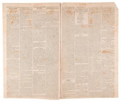 Lot #47 James Madison Inauguration Newspaper: Salem Gazette (March 12, 1813) - Image 2