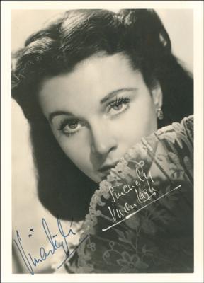 Lot #607 Gone With the Wind: Vivien Leigh Signed Photograph as Scarlett O'Hara - Image 1