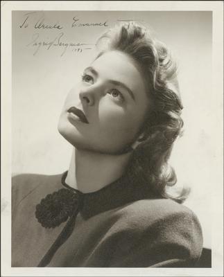 Lot #580 Ingrid Bergman Signed Photograph - Image 1