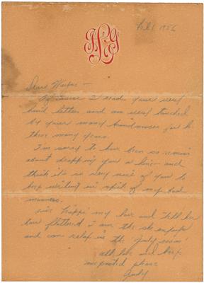 Lot #562 Judy Garland Rare Autograph Letter Signed