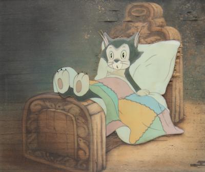 Lot #424 Figaro production cel from Pinocchio (Walt Disney Studios, 1940) - Image 1