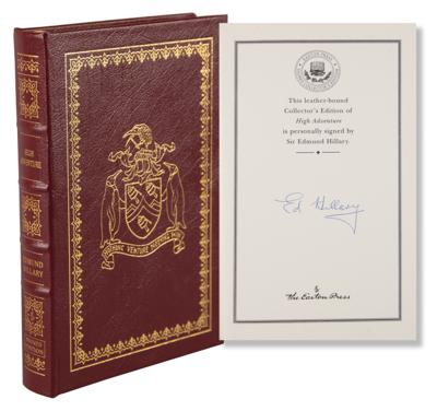 Lot #234 Edmund Hillary Signed Collector's Edition Book - High Adventure - Image 1