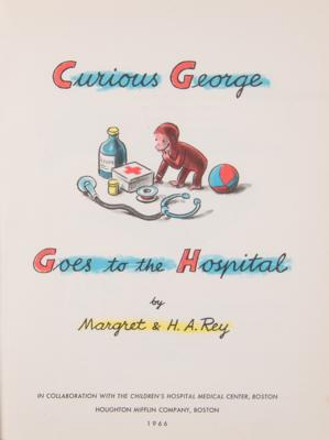 Lot #470 Margaret and H. A. Rey: Curious George Goes to the Hospital (First Edition) - Image 2