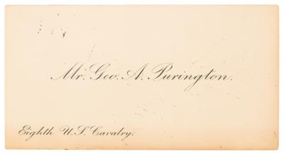 Lot #196 Geronimo Signature on Calling Card of Ft. Sill Captor - Image 2