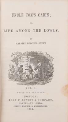 Lot #476 Harriet Beecher Stowe: Uncle Tom's Cabin (Early Printing) - Image 2