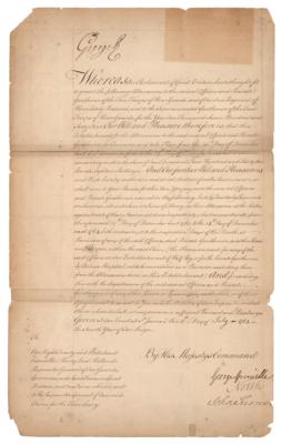 Lot #244 King George III Document Signed - Image 1