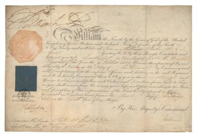 Lot #250 King William IV Document Signed