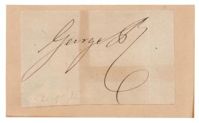 Lot #247 King George IV Signature