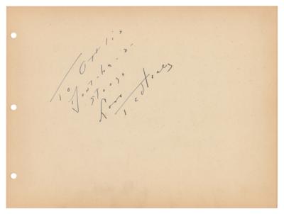 Lot #639 Three Stooges: Ted Healy Signature - Image 1