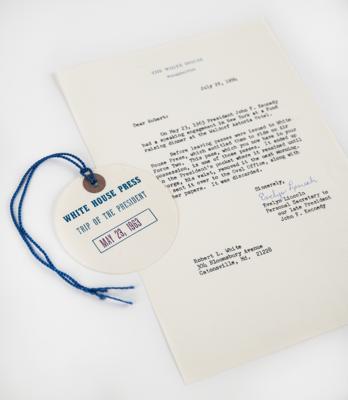 Lot #97 John F. Kennedy's May 1963 White House Press Pass - Image 1