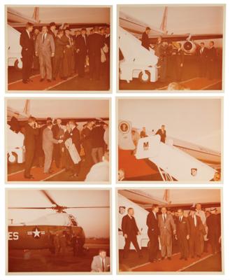 Lot #133 John F. Kennedy (8) Original Vintage Photographs at Los Angeles Airport (1961) - Image 1