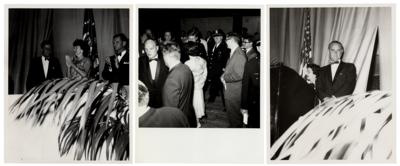 Lot #135 John F. Kennedy and Lyndon B. Johnson Group of (25) Photographs at Jerry Lewis Event - Image 2
