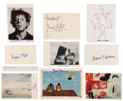 Lot #410 Artists (10) Signed Items with O'Keeffe, Hockney, and Dali - Image 1