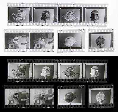 Lot #569 Star Wars Original Helmet Prototype Photograph Negatives (44) with Copyright - Image 3