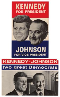 Lot #99 John F. Kennedy (2) Original 1960 Presidential Campaign Posters - Image 1