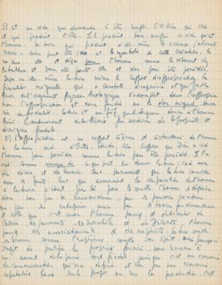 Lot #445 Jean-Paul Sartre Lengthy (19-page) Handwritten Manuscript on 'Property (Ideology)' - Image 12