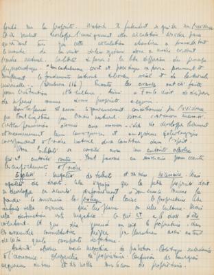 Lot #445 Jean-Paul Sartre Lengthy (19-page) Handwritten Manuscript on 'Property (Ideology)' - Image 19