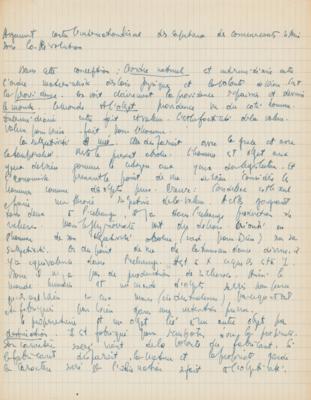 Lot #445 Jean-Paul Sartre Lengthy (19-page) Handwritten Manuscript on 'Property (Ideology)' - Image 20