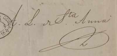 Lot #264 Antonio Lopez de Santa Anna Document Signed - Image 2