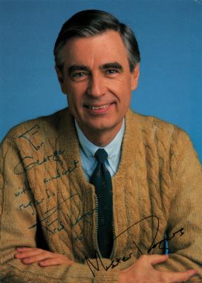 Lot #627 Fred Rogers Signed Photograph - Image 1