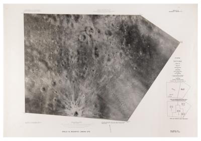Lot #342 Apollo 16 Descartes Landing Site Preliminary Map -From the Collection of Stuart A. Roosa - Image 1