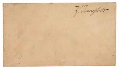 Lot #6 Zachary Taylor Franking Signature - Very Likely as President - Image 1
