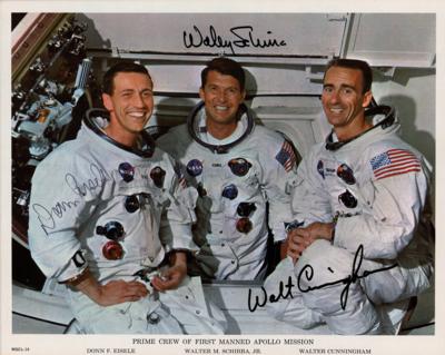 Lot #346 Apollo 7 Signed Photograph - Image 1