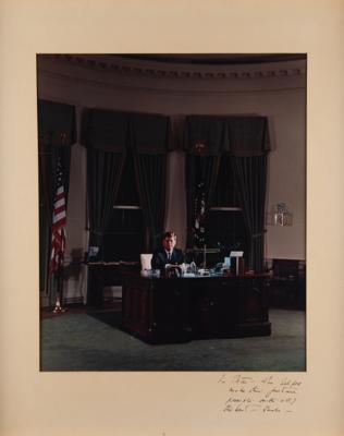 Lot #76 John F. Kennedy Oversized Signed Photograph to Peter Lawford: "Who helped make this picture possible" - Image 1