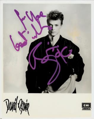 Lot #527 David Bowie Signed Photograph
