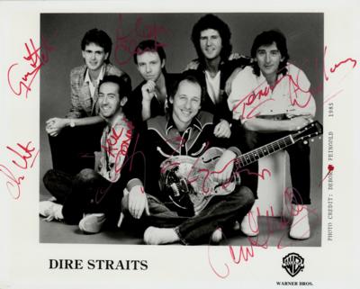 Lot #534 Dire Straits Signed Photograph
